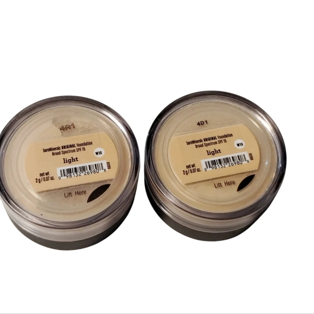 BARE MINERALS Original Loose Powder Foundation LIGHT W15‎ Bundle of 2 pcs Beauty